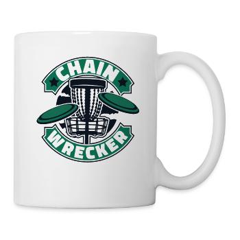 Chain Wrecker Frisbee Golf Korb Scheibe Disc - Tasse - Weiß - Rechts