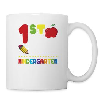 1st Day of Kindergarten Back to School First - Mug - white - Right
