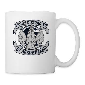 Easily Distracted By Arrowheads Jagdspitzen - Mug - white - Right