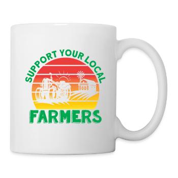 Landwirtschaft - Tasse - Weiß - Rechts