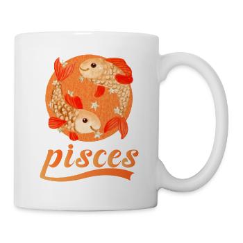 Sternzeichen Fische - Tasse - Weiß - Rechts