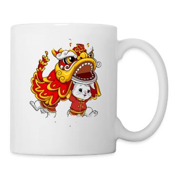 Année du Lapin Nouvel An lunaire chinois - Mug blanc - blanc - Droite