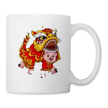 Année du Cochon Nouvel An lunaire chinois - Mug blanc - blanc - Droite