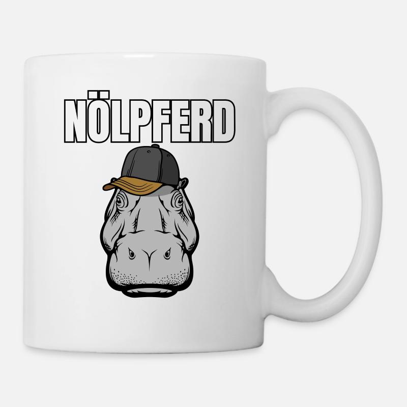 Gelangweiltes Nilpferd / Nölpferd / Keinen Bock - Tasse - Weiß