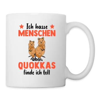 Quokka finde ich toll Australien Beuteltier - Tasse - Weiß - Rechts