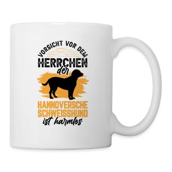 Vorsicht vor dem Hannoverscher Schweißhund - Tasse - Weiß - Rechts