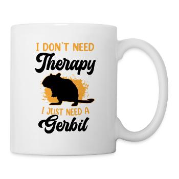 Juste besoin de mon rongeur gerbille Gerbille - Mug blanc - blanc - Droite