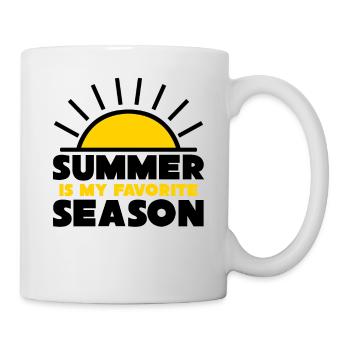 Summer is my favorite season - Mug - white - Right