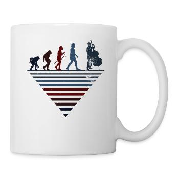 Human Evolution - Violoncelle Vintage - Mug blanc - blanc - Droite