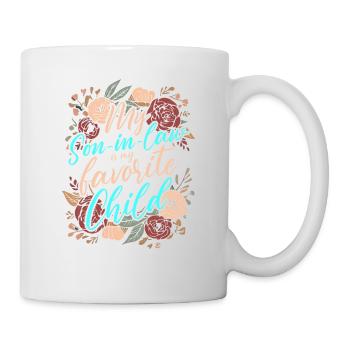 Mon gendre est mon enfant préféré pour ma mère - Mug blanc - blanc - Droite