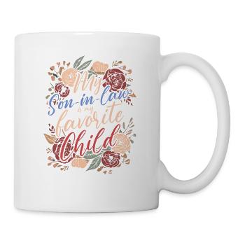 Mon gendre est mon enfant préféré pour ma mère - Mug blanc - blanc - Droite