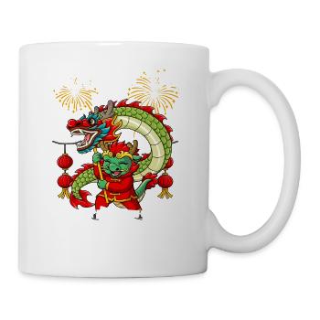 Année du Dragon Nouvel An lunaire chinois - Mug blanc - blanc - Droite
