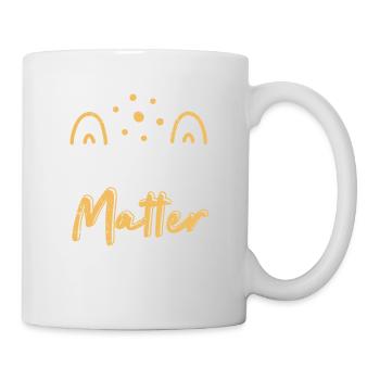 Du Materie Wissenschaftslehrer Chemie Biologie - Tasse - Weiß - Rechts