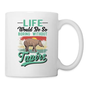 Tapir Gift Lowland Tapir Tapirdae Tapir - Mug - white - Right