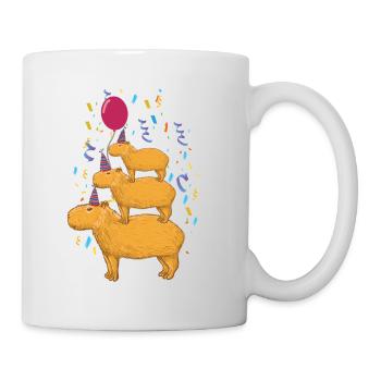 Anniversaire de Capybara - Mug blanc - blanc - Droite
