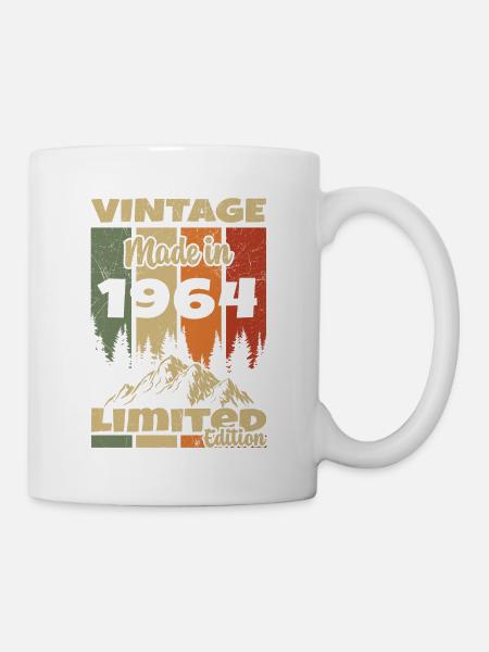 Vintage Rétro 1964 Anniversaire Cadeau 1964 - Mug blanc - blanc