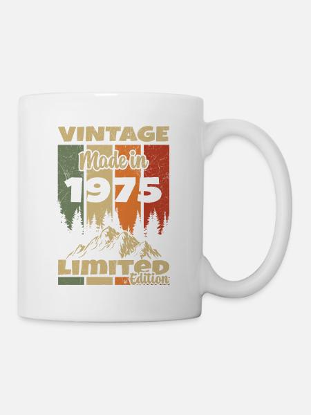 1975 Vintage Original 1975 Cadeau D'anniversaire - Mug blanc - blanc
