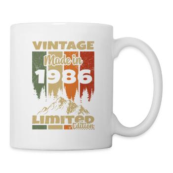 1986 Vintage Original 1986 Geburtstagsgeschenk - Tasse - Weiß - Rechts