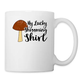 Pilzsammler Pilz Pilzjäger Pilzliebhaber Pilzfarm - Tasse - Weiß - Rechts