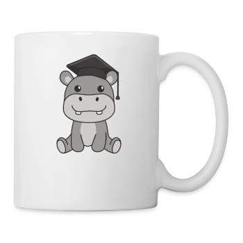 Kids Kindergarten nailed it Hippo Graduation - Tasse - Weiß - Rechts