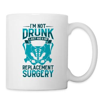 Je ne suis pas ivre - Chirurgie de la hanche - Mug blanc - blanc - Droite