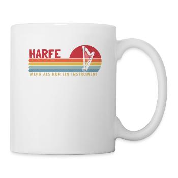 Harfe mehr als ein Instrument Harfe Harfenspieler - Tasse - Weiß - Rechts