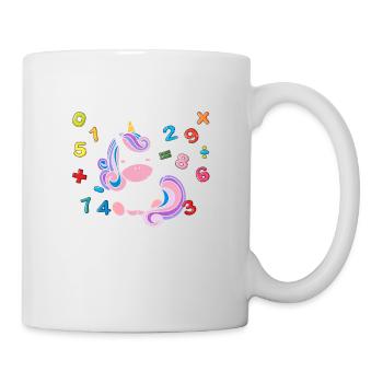Math teachers are Mathgical Funny Unicorn Teachers - Mug - white - Right