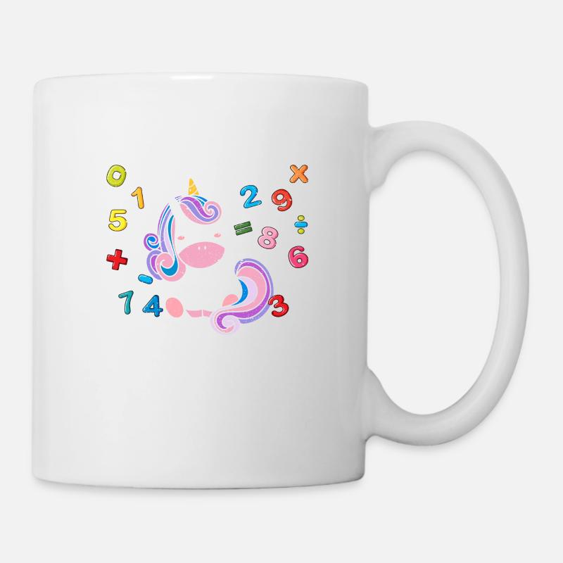 Les professeurs de mathématiques sont des professeurs de licorne drôles de mathématiques - Mug blanc - blanc