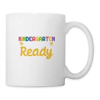 Je suis prêt pour la maternelle, mais est-ce - Mug blanc - blanc - Droite