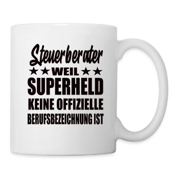 Steuerberater Superheld Spruch - Tasse - Weiß - Rechts