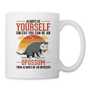 Opossum Cadeau Marsupial Opossum - Mug blanc - blanc - Droite