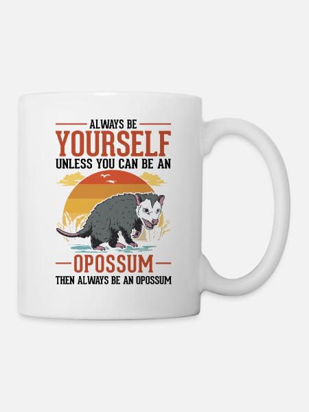 Opossum Geschenk Possum Beutelratte - Tasse - Weiß