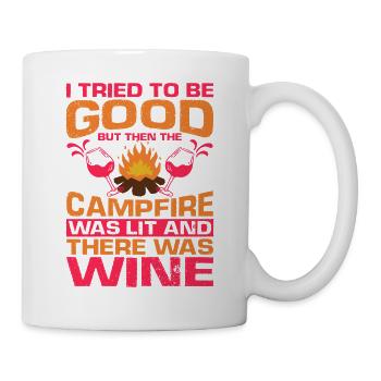 Mais ensuite, le feu de camp a été allumé 2 - Mug blanc - blanc - Droite