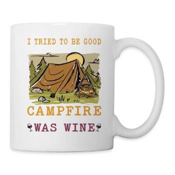 Mais ensuite, le feu de camp a été allumé - Mug blanc - blanc - Droite