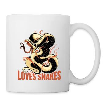Juste un garçon qui aime les serpents - Mug blanc - blanc - Droite