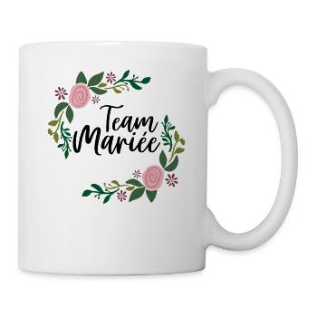 team de la mariée evjf enterrement vie jeune fille - Mug blanc - blanc - Droite
