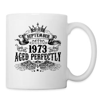 Anniversaire 1973 Septembre 1973 né en Septembre - Mug blanc - blanc - Droite
