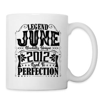 juin 2012. Anniversaire juin 2012 Cadeau juin 2012 - Mug blanc - blanc - Droite