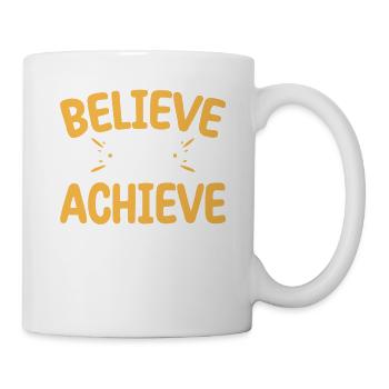 Croire et atteindre la foi chrétienne croisée - Mug blanc - blanc - Droite