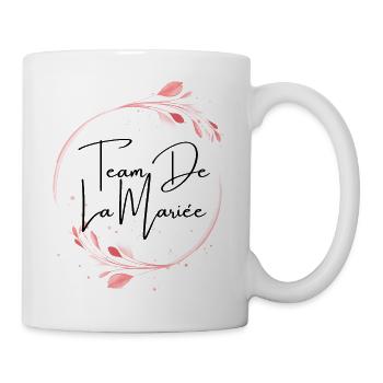 Team de la mariée floral - Mug blanc - blanc - Droite