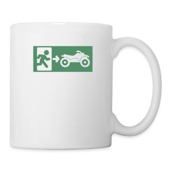 Funny Quad ATV Enthusiasts Quad Racers - Mug blanc - blanc - Droite
