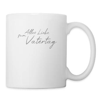 Alles Liebe zum Vatertag - Tasse - Weiß - Rechts