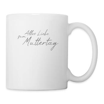Alles Liebe zum Muttertag - Tasse - Weiß - Rechts