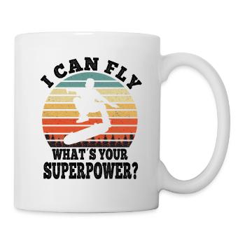 Skating I Can Fly Whats Your Superpower Gift Idea - Mug - white - Right