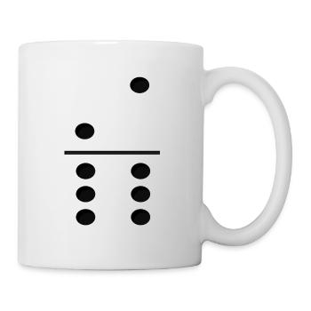 Domino Game Tile 2-6 - Drôle de costume de groupe - Mug blanc - blanc - Droite
