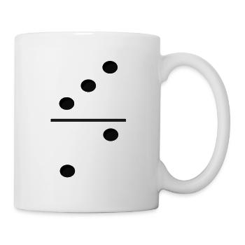 Domino Game Tile 3-2 - Lustiges Gruppenkostüm - Tasse - Weiß - Rechts