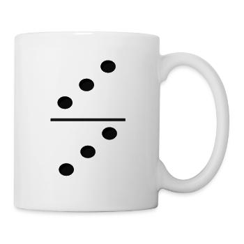 Domino Game Tile 3-3 - Funny Group Costume - Mug - white - Right