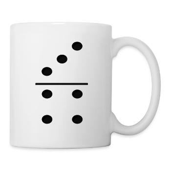 Domino Game Tile 3-4 - Lustiges Gruppenkostüm - Tasse - Weiß - Rechts