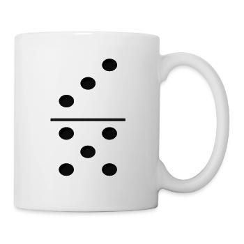 Domino Game Tile 3-5 - Drôle de costume de groupe - Mug blanc - blanc - Droite