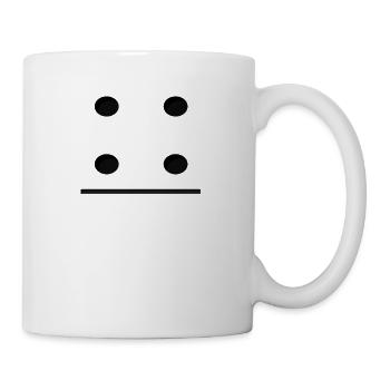 Domino Game Tile 4-0 - Lustiges Gruppenkostüm - Tasse - Weiß - Rechts